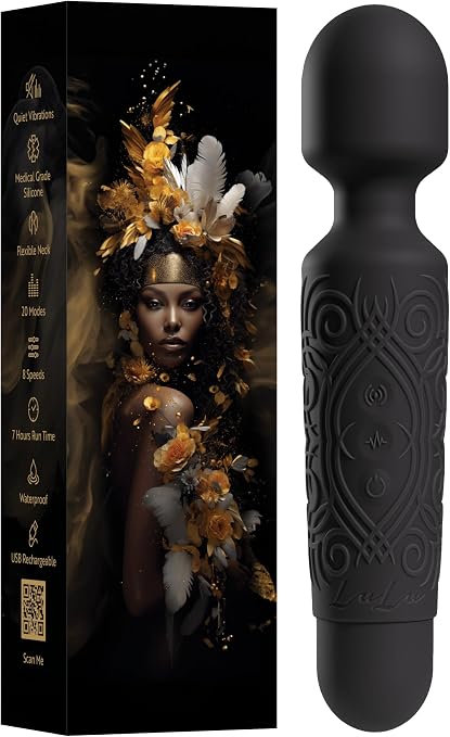 LuLu Wand Vibrator for Women - Powerful Magic Wand Massager Rechargeable Waterproof Silent - Mini Vibrating Wand Sex Toy with Strong Vibrations for Clitoral Stimulation