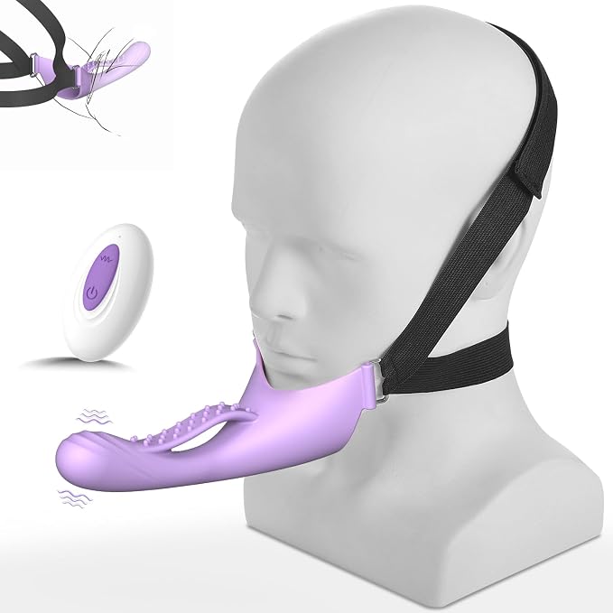 Couple Sex Toys Headband Vibrator for Couple and Women, Adjustable Starp-on Dildo for G-spot Anal Stimulation, Wearable G Spot Vibrator Dildo Adult Toys with 10 Vibrating Modes, Adult Sex Toys